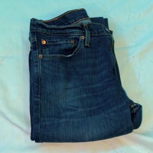Navy blue Levi jeans. Had them for a couple months. Wore once